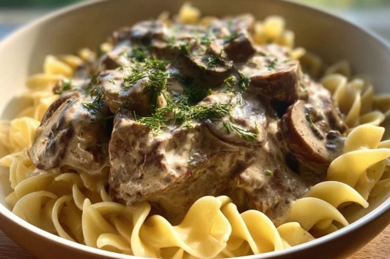 Crock Pot Beef Stroganoff