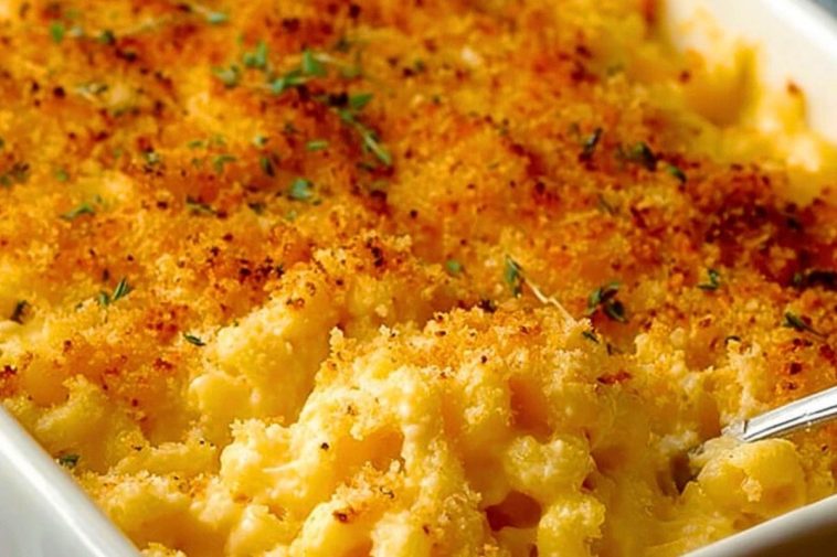 Crunchy Baked Mac and Cheese