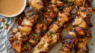 Easy & Flavorful Bang Bang Chicken Skewers
