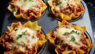 Easy Lasagna Cups