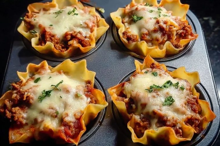 Easy Lasagna Cups