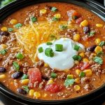 Easy Taco Soup with Ground Beef
