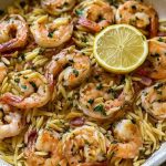 Garlic Butter Shrimp and Orzo