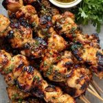 Honey Garlic Chicken Skewers