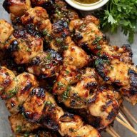 Honey Garlic Chicken Skewers