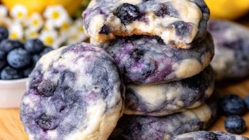 Lemon Blueberry Cheesecake Cookies
