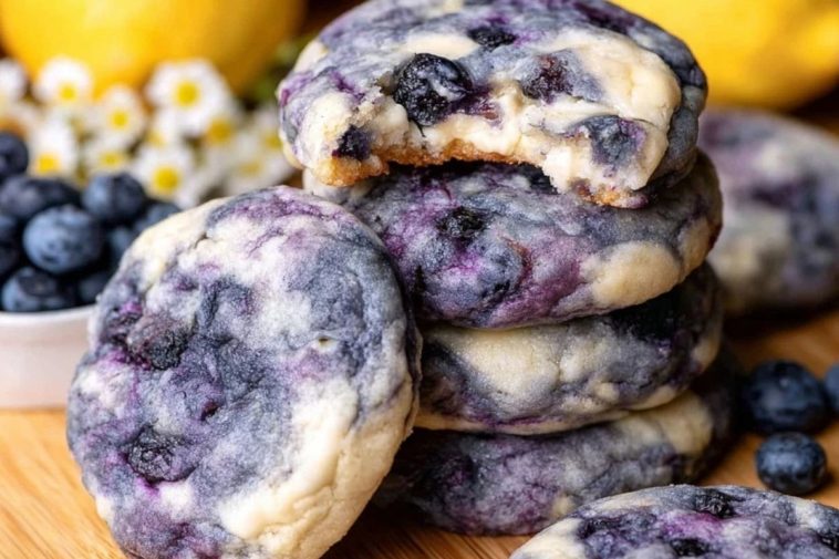 Lemon Blueberry Cheesecake Cookies