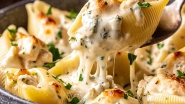 Million Dollar Chicken Alfredo Stuffed Shells