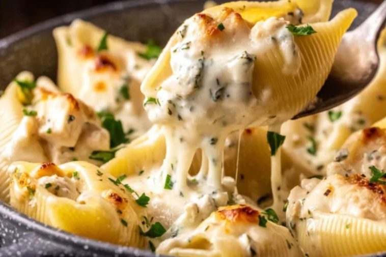 Million Dollar Chicken Alfredo Stuffed Shells