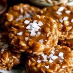 No Bake Salted Caramel Cookies