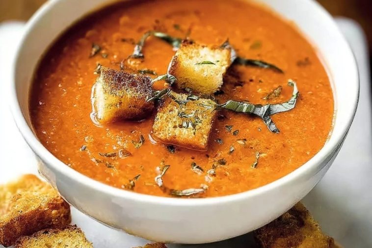 Perfect Roasted Tomato Basil Soup