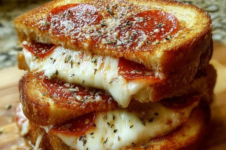 Pizza Grilled Cheese Sandwiches
