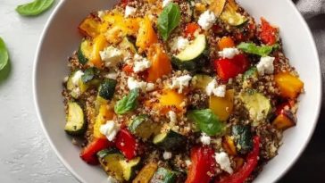 Quick & Easy Quinoa Salad with Roasted Vegetables