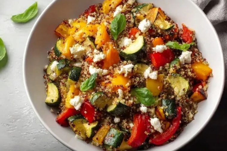 Quick & Easy Quinoa Salad with Roasted Vegetables