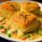 Simple Chicken Pot Pie with Biscuits