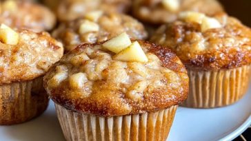 Apple Cinnamon Greek Yogurt Muffins