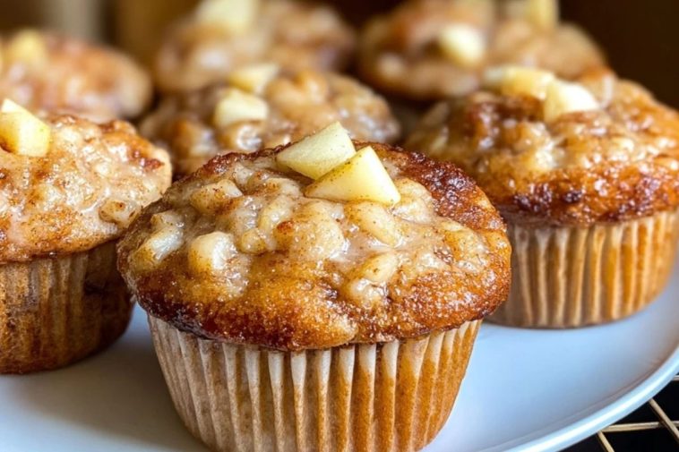 Apple Cinnamon Greek Yogurt Muffins