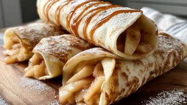 Apple Pie Tortilla Wraps with Brown Sugar Butter