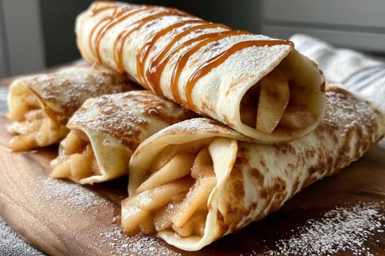 Apple Pie Tortilla Wraps with Brown Sugar Butter