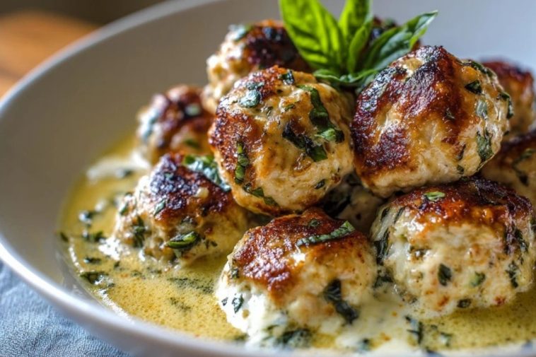 Baked Chicken Ricotta Meatballs