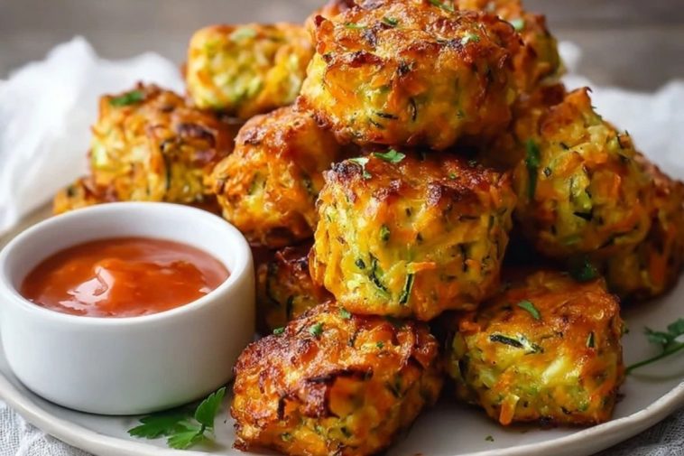Baked Sweet Potato Zucchini Tots