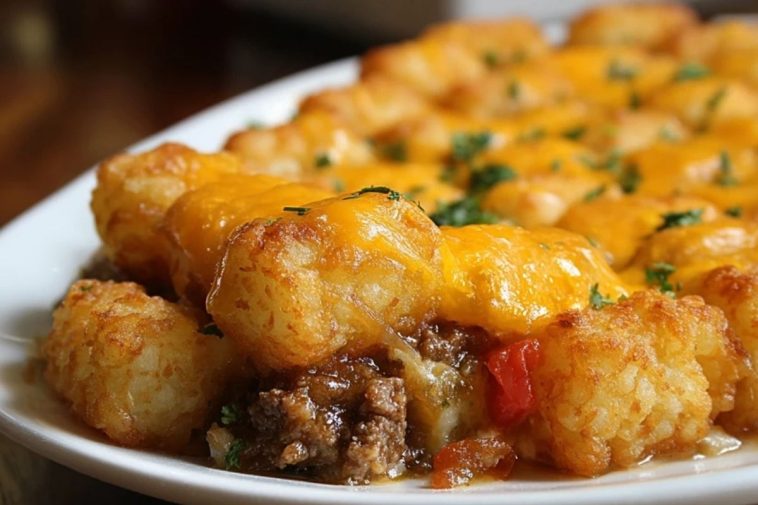 Cheesy Tater Tot Casserole
