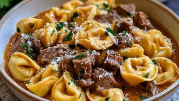 Creamy Cheesesteak Tortellini
