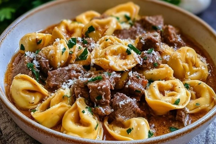 Creamy Cheesesteak Tortellini