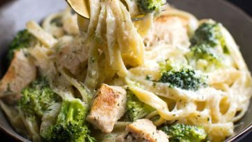 Crock Pot Chicken Alfredo with Broccoli