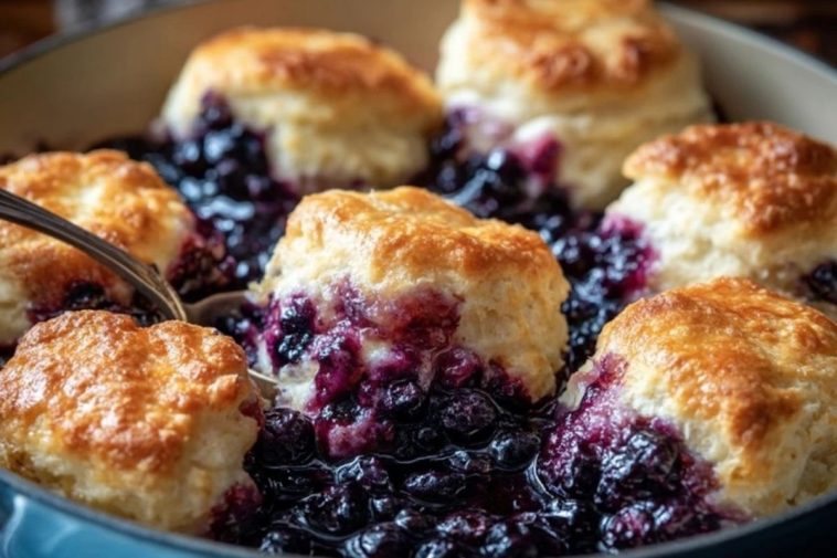 Delicious Blueberry Butter Swim Biscuits