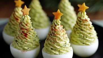 Deviled Egg Christmas Trees