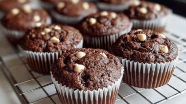 Double Chocolate Zucchini Muffins