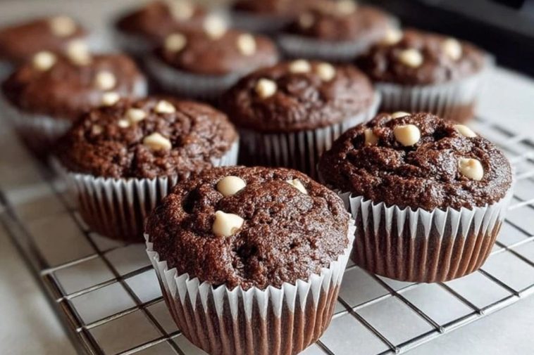 Double Chocolate Zucchini Muffins