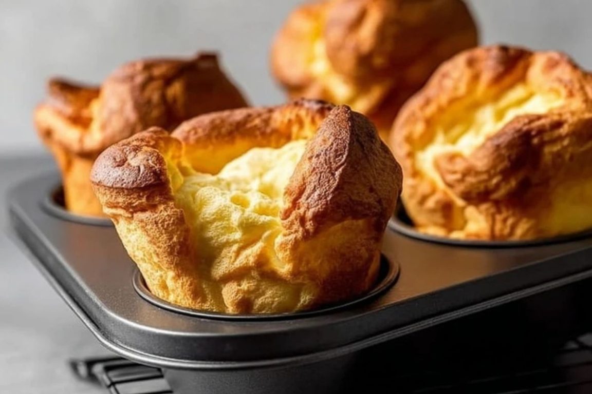 Easy Homemade Popovers in a Muffin Tin
