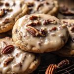 Frosted Butter Pecan Cookies