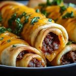 Garlic Butter Cheeseburger Rollups