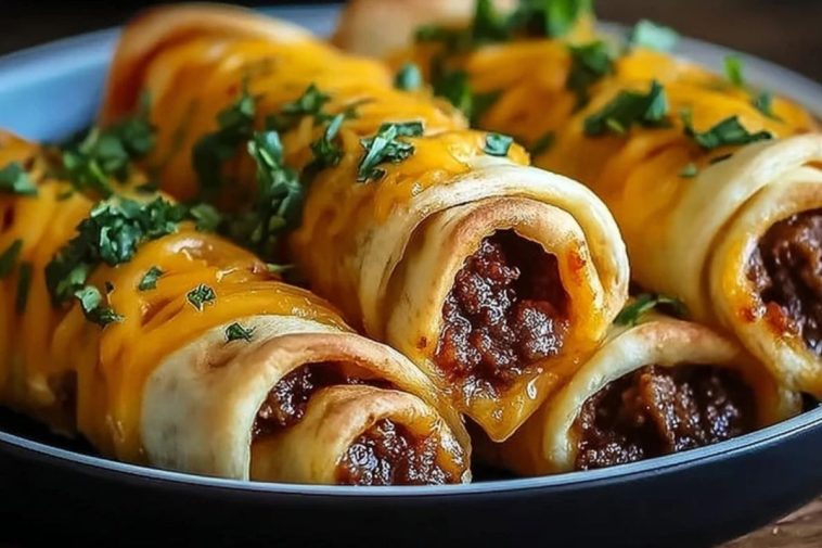Garlic Butter Cheeseburger Rollups