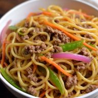 Ground Beef Lo Mein