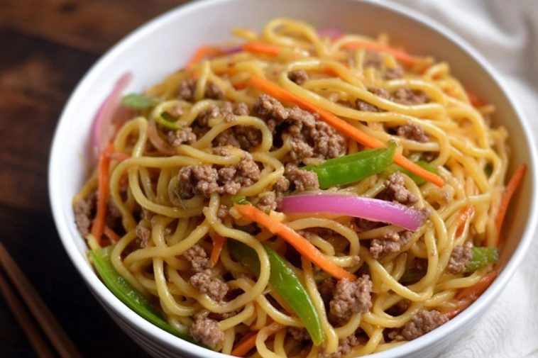 Ground Beef Lo Mein