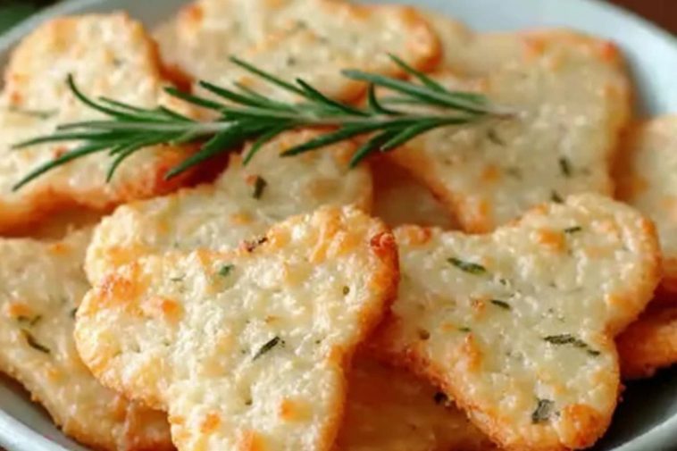 Homemade Parmesan Rosemary Crackers