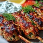 Juicy Grilled Turkey Kofta Skewers