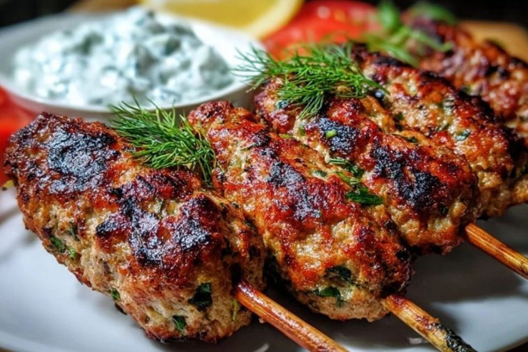 Juicy Grilled Turkey Kofta Skewers