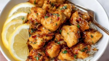 Lemon Garlic Chicken Bites