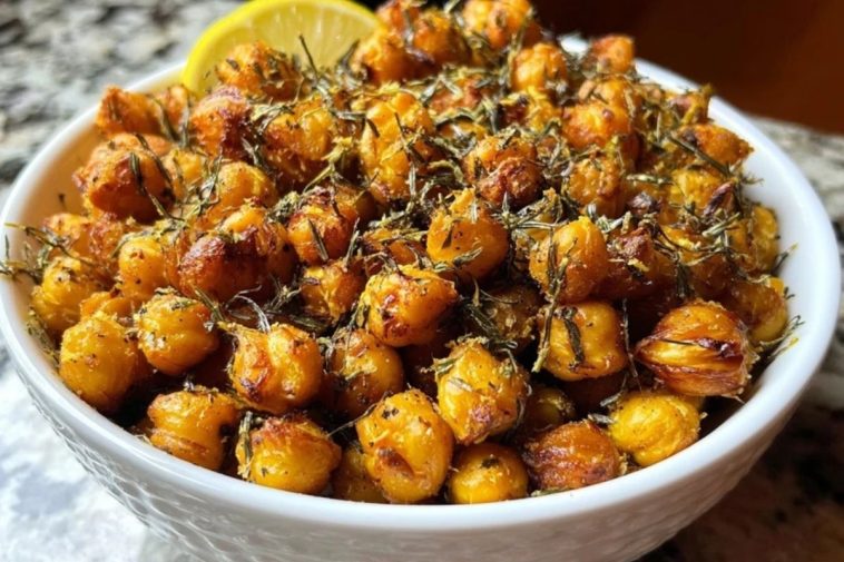 Lemon Herb Crunchy Chickpeas
