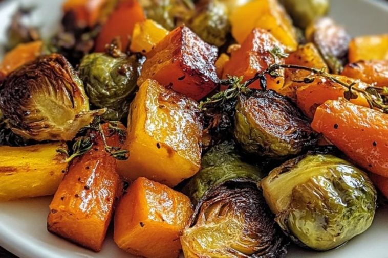 Maple Roasted Thanksgiving Veggies