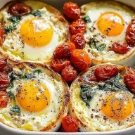 Mediterranean Baked Feta Eggs