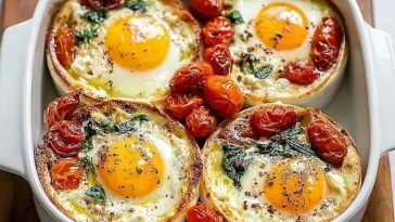 Mediterranean Baked Feta Eggs