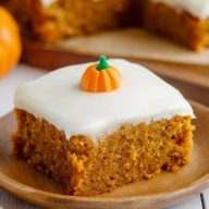 Pumpkin Bars with Cream Cheese Frosting