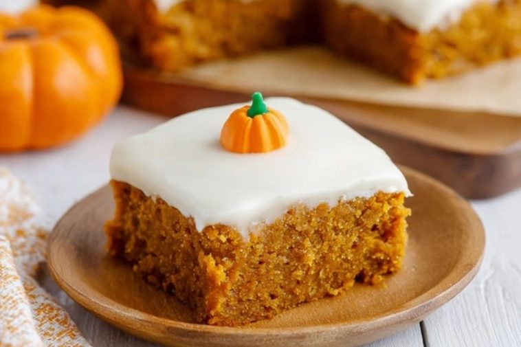 Pumpkin Bars with Cream Cheese Frosting