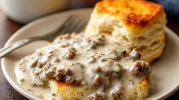 Sausage Gravy and Biscuits